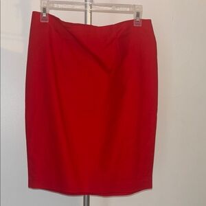 Kenar Vibrant Red Pencil Skirt